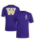 Men's Purple Washington Huskies Reverse Retro Baseball 2 Hit T-Shirt Фиолетовый, M - фото #1