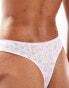 Фото #4 товара Monki mix and match soft thong in white hearts