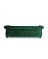 Somerville Chesterfield Tufted Jewel Toned Sofa with Scroll Arms