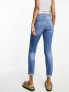 River Island Tall slim mom jeans in mid blue wash