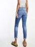 Фото #3 товара River Island Tall slim mom jeans in mid blue wash