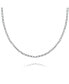 Фото #2 товара Solid 3MM Sterling Silver Miami Cuban Curb Chain Necklace Women 16 Inch