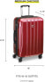 Delsey Paris Helium Aero Hard Case with Wheels, Blue Cobalt, Helium Aero Hardside Expandable Luggage with Spinner Wheels