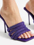 Фото #3 товара Topshop Wide Fit Summer embellished heeled mules in purple