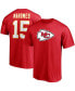 Фото #1 товара Men's Patrick Mahomes Red Kansas City Chiefs Player Icon Name and Number T-shirt