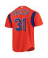 Men's Mike Piazza Orange New York Mets Cooperstown Collection Mesh Batting Practice Jersey