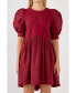 Фото #2 товара Women's High Low Knit Combo Dress