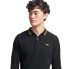 SUPERDRY Vintage Tipped long sleeve polo Black / Utah Gold, S - фото #3