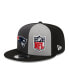 Фото #4 товара Men's Black, Gray New England Patriots 2023 Sideline 9FIFTY Snapback Hat