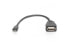Фото #2 товара DIGITUS USB adapter cable, OTG, micro B - USB A type