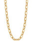 ფოტო #1 პროდუქტის Polished & Textured Link 18" Collar Necklace in 10k Gold