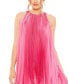 ფოტო #5 პროდუქტის Women's Pleated Halter Neck Flowy Mini Trapeze Dress