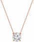 ფოტო #3 პროდუქტის Certified Lab Grown Diamond Solitaire 18" Pendant Necklace (3 ct. t.w.) in 14k Gold