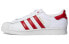 adidas originals Superstar 贝壳头 魔术贴 防滑耐磨 低帮 板鞋 男女同款 白红 / Кроссовки Adidas originals Superstar FY3117