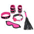 Rimba Bondage Play Complete Restraint Set 6 Pieces Pink