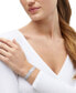 ფოტო #3 პროდუქტის Cubic Zirconia Mixed Cut Wide Bangle Bracelet in Sterling Silver