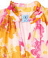 ფოტო #6 პროდუქტის Women's Floral Print Ruffled Neck Baby Doll Tiered Dress