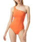 Фото #1 товара Michael Michael Kors 300270 Grommet One-Shoulder One-Piece Swimsuit Size 12