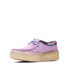 Фото #8 товара Clarks Wallabee Cup 26165819 Womens Purple Oxfords & Lace Ups Casual Shoes