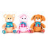 Фото #2 товара PLAY BY PLAY Animal Squares T-shirt 25 cm Assorted Teddy