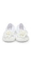 Baby Girls Breathable Washable Non-Slip Sock Shoes Flat - Pompom Flower White