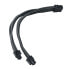 Фото #2 товара SilverStone EPS 8-Pin zu EPS/ATX 4+4-Pin Kabel, 300mm - schwarz