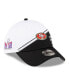 Фото #1 товара Men's White, Black San Francisco 49ers Super Bowl LVIII Sideline 39THIRTY Flex Fit Hat