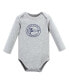 ფოტო #2 პროდუქტის Baby Boys Cotton Long-Sleeve Bodysuits, Aviation, 3-Pack