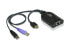 Фото #2 товара Аксессуар для компьютерной техники Aten KA7168 - USB - HDMI черный из пластика 104 г - 1 x RJ-45 - 2 x USB A - 1 x HDMI.
