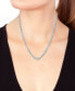 ფოტო #2 პროდუქტის EFFY® Diamond Cluster 18" Pendant Necklace (1/10 ct. t.w.) in Sterling Silver