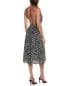 Фото #2 товара Michael Kors Collection Cheetah Silk Halter Dress Women's