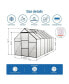 Фото #3 товара All-Season Heavy Duty 6x12 FT Greenhouse With Aluminum Base