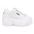 Фото #1 товара Fila Disruptor 2 Wedge Platform Womens White Sneakers Casual Shoes 5FM00704-125