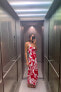 Фото #3 товара Платье из смесового льна с принтом ZARA