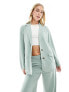 Фото #1 товара JDY oversized blazer co-ord in sage green