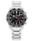 ფოტო #1 პროდუქტის Men's Skipper Dual Time Zone Stainless Steel Bracelet Watch 44mm, Created for Macy's