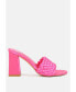 ფოტო #2 პროდუქტის Lust Look Braided Satin Block Sandals