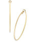 ფოტო #1 პროდუქტის Gold-Tone Large Thin Hoop Earrings, 2.4", Created for Macy's
