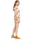 ფოტო #3 პროდუქტის Juniors' Day in Parrotise Floral-Print Mini Dress