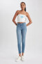 Фото #3 товара Rebeca Skinny Fit Normal Bel Dar Paça Bilek Boy Jean Pantolon A5142ax23au