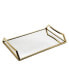 Oblong Mirror Serving Tray with Handles