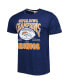 Фото #3 товара Men's Navy Denver Broncos Super Bowl Classics Tri-Blend T-shirt
