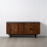 Sideboard ABNER Brown Black 160 x 40 x 75 cm