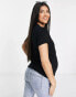 Flounce London Maternity fitted stretch t-shirt in black