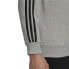 Фото #3 товара Толстовка без капюшона мужская Adidas Essentials French Terry 3 Stripes Серый