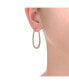 ფოტო #3 პროდუქტის 14K Gold Plated "U" Large Hoop Earrings