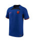Men's Blue Netherlands National Team 2022/23 Away Vapor Match Authentic Blank Jersey