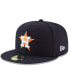 Фото #3 товара Головной убор New Era для мужчин с логотипом Houston Astros в темно-синем цвете с боковым патчем 2023 Playoffs 59FIFTY.