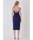 ფოტო #3 პროდუქტის Women's Strappy Midi Pencil Dress