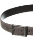 Ted Baker Chand Centre Bar Leather Belt Men's Grey 36